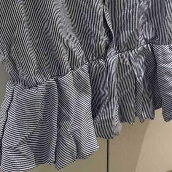 Blue Stripe Short Sleeve Shirt - Picture 3 of 3